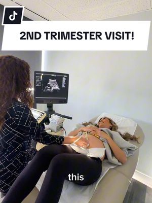 A post by @lianev on TikTok caption: 2nd trimester visit ❤️🤰 Pregnancy is going amazing 🙏🏽🥰  #pregnancyjourney #baby #pregnant 