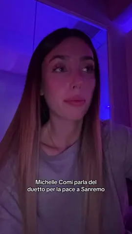 A post by @michellecomirepost on TikTok caption: #michellecomi #sanremo #sanremo25 #fedez 