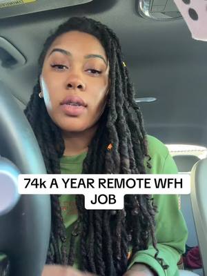 A post by @therealwfhcali on TikTok caption: 74k a year remote wfh job  #wfh #workfromhome #wfhjobs #workfromhomejobs #remotework #remotejobs 