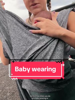 A post by @labor_junkie_rn on TikTok caption: Literally how we got through those early days!! #postpartum #babywearing #pregnant #baby