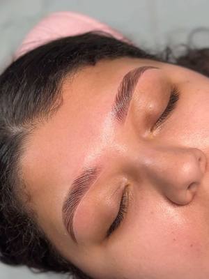 A post by @browsxzoey on TikTok caption: Want to become a brow artist & create brows like this ? ONLINE CLASS COMING FEBRUARY 28 💸🩷 #browartist #brows #browwaxing #browtraining #browshaping #beautyindustry #browlamination 