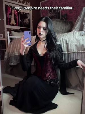 A post by @natalieundead on TikTok caption: I love him so much #catsoftiktok #goth #gothic #vampire #lebanonhanover #fyp #foryou