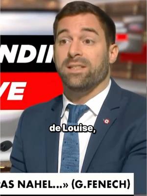 A post by @julienodoul on TikTok caption: Le meurtre de Louise émeut tout le monde, sauf Emmanuel Macron. 