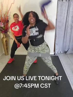 A post by @vibin.with.kk on TikTok caption: In person class tonight in Spring TX 7:30 pm. 7315 Five Forks Dr #LIVEhighlights #TikTokLIVE #LIVE #inpersonclass #dancefitness #fyp #springtx 