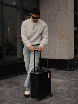 A post by @moazz_morgan on TikTok caption: Packing with ease, traveling in style. 🧳✨ The @level8cases Hegent is designed for smooth adventures and ships in just 5-7 days—because great travel starts with the right gear. Where to next? 🌍✈️ #Ad#Level8#level8luggage 