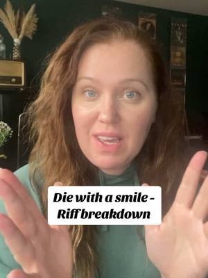 A post by @popzangles on TikTok caption: Finally an easier riff breakdown! How was this? ❤️ #brunomars #ladygaga #diewithasmile #riffbreakdown #riffexercise #vocalcoach #singer #sing #fyp #foryoupagе #trendingvideo #singinglesson #zangles 