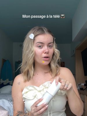 A post by @romy on TikTok caption: Mon retour d’expérience & les backstages 🫱🏼‍🫲🏽⭐️ #tv #reportage #tf1 #septahuit #kbeauty