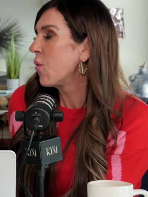 A post by @realtalkkim on TikTok caption: Just LISTEN! Head to the RTK YouTube channel to watch today's brand new episode of the Real Talk Kim Podcast!