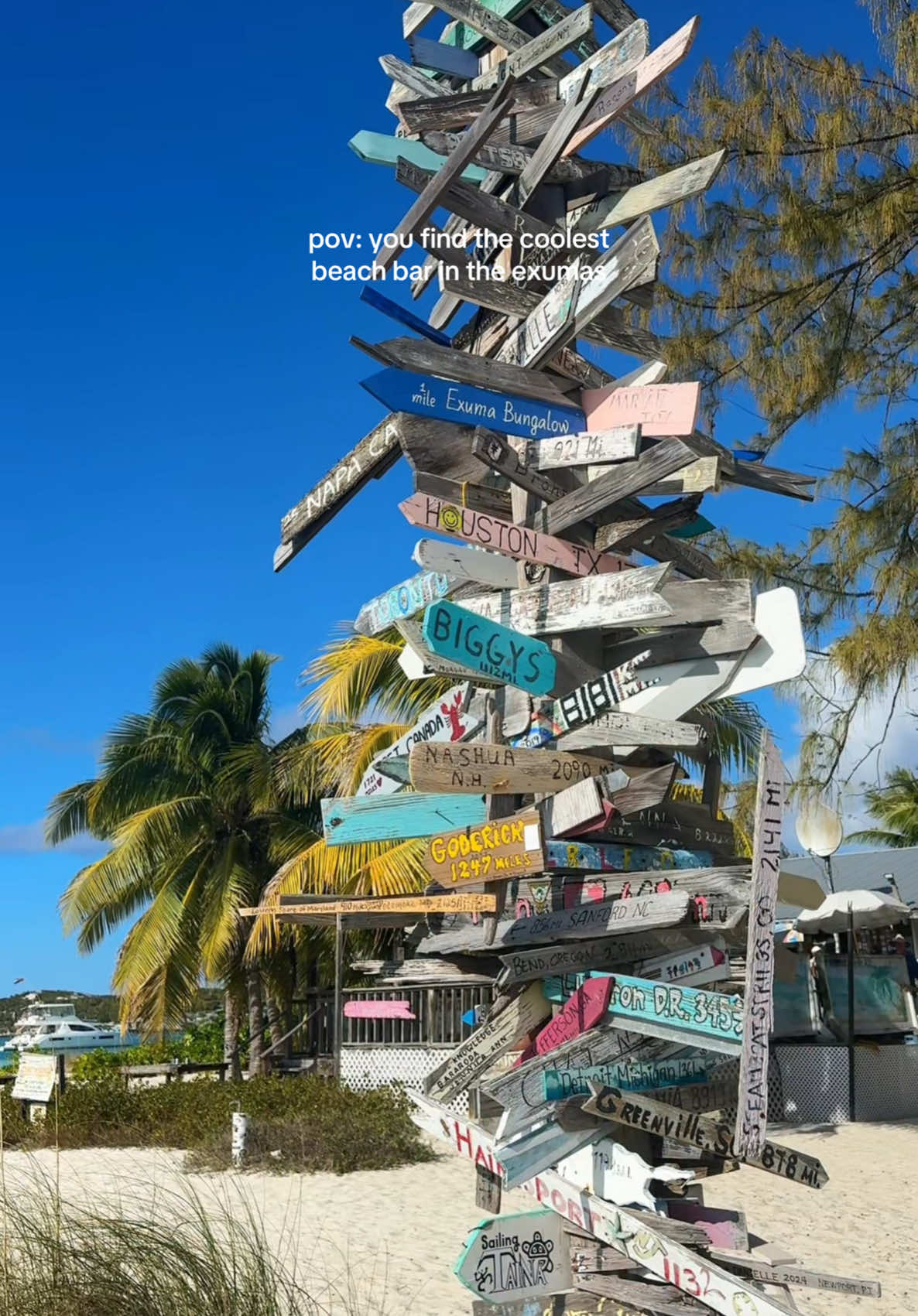 A post by @mackjohnson on TikTok caption: bury me at a beach bar pls #chatnchill #exumabahamas #chatnchillexuma 