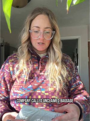 A post by @itsloganmarie on TikTok caption: Ultimate thrifting hack! Shop @Unclaimed Baggage before buying new!! 