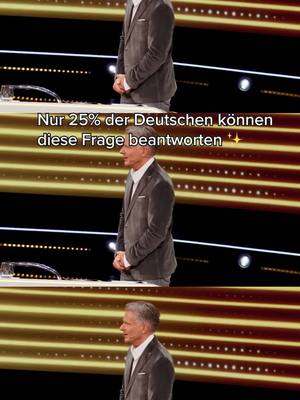 A post by @1prozentquiz on TikTok caption: Nur jeder Vierte kann diese Frage beantworten… 👀 👉 „Das 1% Quiz – Wie clever ist Deutschland?“ – jederzeit streamen auf Joyn und donnerstags um 20:15 Uhr auf SAT.1. #das1prozentquiz #whattowatch