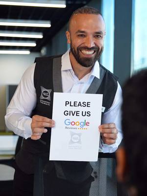 A post by @khalidalameri on TikTok caption: When someone asks for a google review 😅 If you’re ready to start your dream project look no further that @Sharjah Media City (Shams), a hub for start ups in the UAE where the process of starting your business is as easy as it gets, don’t take my word for it, just check their 4.9 star Google reviews 😂💪🏽