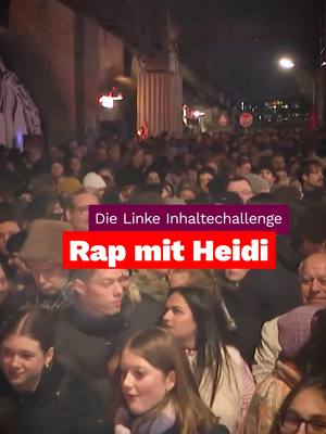 A post by @heidireichinnek on TikTok caption: Hamburg war Wahlprogramm-Freestyle-Cypher. Wer schafft's schneller? #RapGod #InhalteInDoubletime #DieLinkeFreestyle #BTW25