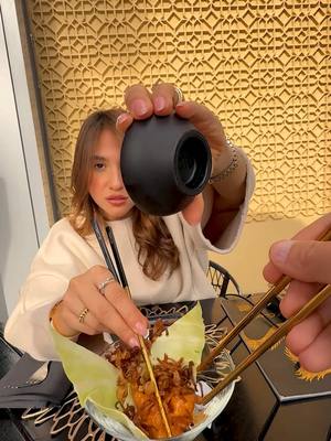 A post by @ghaith_marwan on TikTok caption: دايما اخر لقمة مصيبة  @pfchangsme  #محد_يضبطها_مثل_بي_اف_تشنغز  #NooneDoesItLikePFChangs 