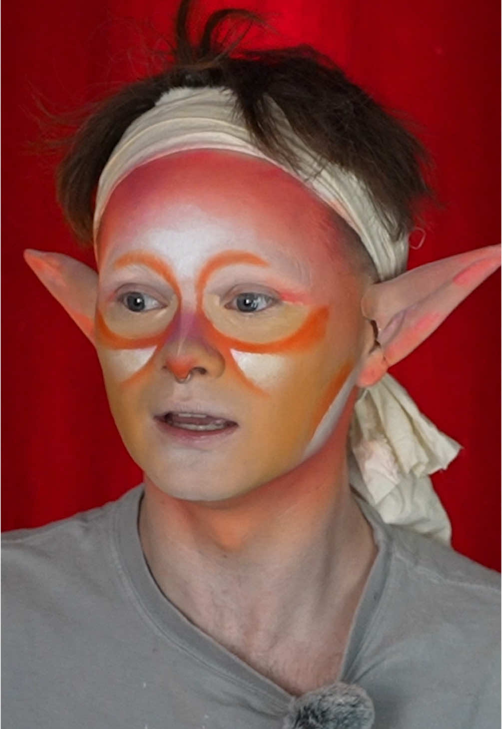 A post by @upuntil.dawn on TikTok caption: 🤩 Sometimes a video that says “tutorial” is barely instructional at all! 💖🧡🤩 this week on the UpUntil YouTube Channel we are revisiting my old makeup tutorial from FIVE years ago!! It is really really horrible and I have a really horrible time!! Go watch the struggle now 🙂‍↕️🙂‍↕️🤍 #Drag #DragRace #Makeup #HaggardElfWhore 
