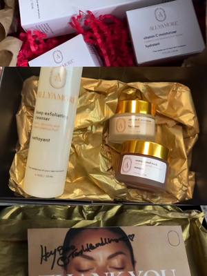 A post by @tashthemillionaire on TikTok caption: @AMORAA.L sent me the new drop from AllyAmore ahead of Valentine’s Day and I’m excited about the Vitamin C moisturizer🥰 #skincare #luxuryskincare #vitaminc #moisturizer #torontoinfluencer #cleanser #mask 