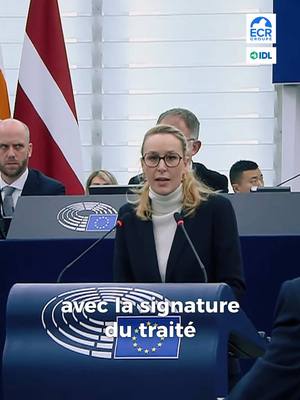 A post by @marion_marechal on TikTok caption: Il n’y aura pas de compétitivité possible avec une électricité 2 à 3 fois plus chère qu’en Chine ou qu’aux États-Unis. __ #europe #energie #electricite #commerce 