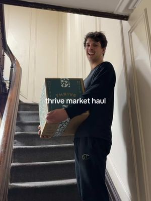 A post by @glowwithella on TikTok caption: accomplishing our goals of saving money, time & eating healthier with @Thrive Market #groceryhaul #thrivemarketpartner #healthyliving 