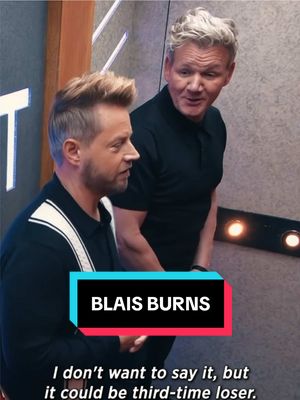 A post by @gordonramsayofficial on TikTok caption: Oh Richard……don’t let my burns get to your hair ! #NextLevelChef is back tonight and I’m pushing Blais even harder ! Catch tonight on @Food Club FOX or next day on @hulu 