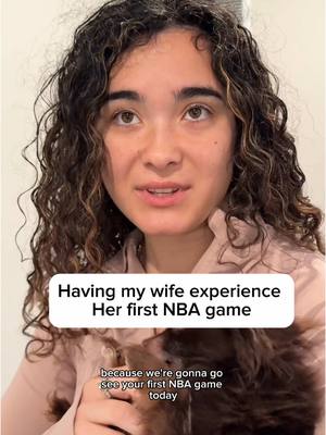 A post by @meghanandjack on TikTok caption: I think she’s having even MORE fun than i am.. 😂 @Meta Quest @Xtadium Sit courtside at 2025 NBA All-Star #MetaQuestPartner Xtadium is for Ages 13+