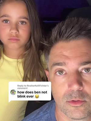 A post by @benandzara on TikTok caption: Replying to @RealtorKelliFichter I only close my eyes when I sleep.