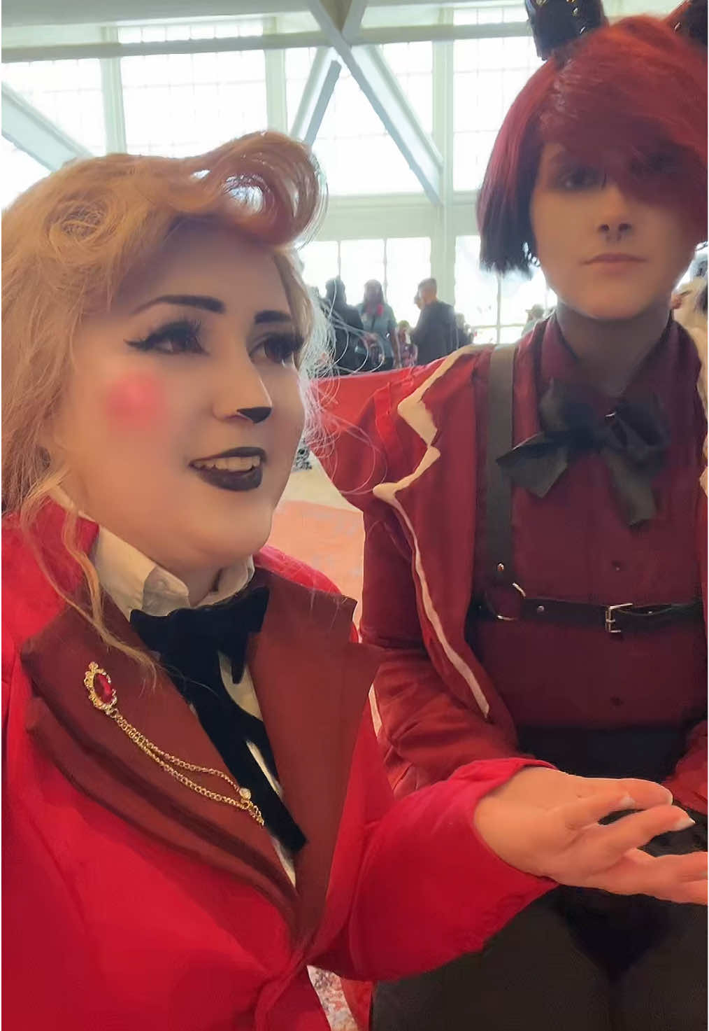 A post by @thedisneybelle on TikTok caption: Charlie just wants to see the good… 😅 #hazbinhotel #charliemorningstar #alastor 