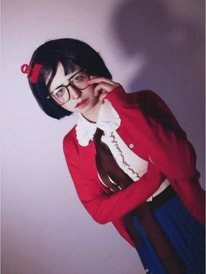 A post by @endomarf on TikTok caption: Video by the best @ananastua #miside #cosplay #mita #makeup 