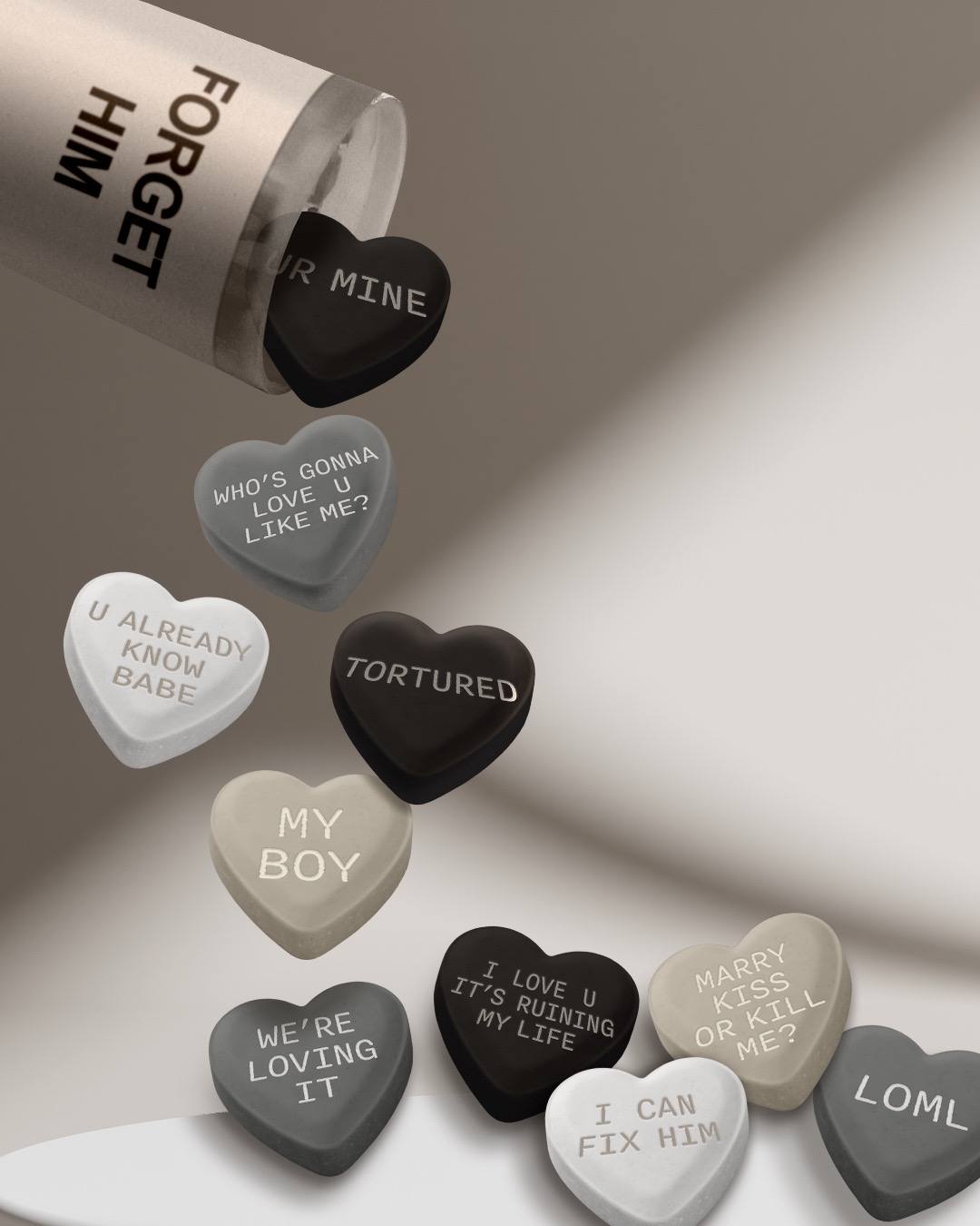 A post by @taylornation on TikTok caption: Steal our tortured hearts for your #ValentinesDay  stories and TikToks! 🤍 Search “tortured hearts” to find them and tag us so we can see how down bad you are (and maybe share 👀).