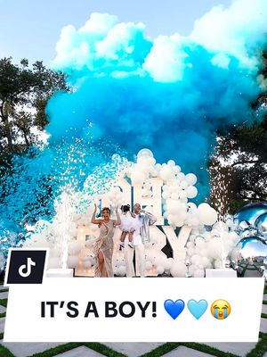 A post by @lianev on TikTok caption: Benjamin Baby #2 is a… 🤍 Our hearts are soooo full! 😭🥹 #fyp #genderreveal #family 