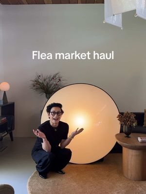 A post by @arvinolano on TikTok caption: It was a good day for vintage #midcenturydesign #midcenturyhome #fleamarketfinds 