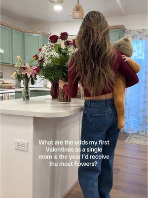 A post by @taylorfrankiepaul on TikTok caption: Go find us on ig reels too. The year I expected none, I get the most? #ValentinesDay #momtok #coparenting 