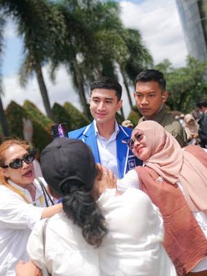 A post by @bramastaverrell on TikTok caption: Hari ini saya menghadiri acara ulang tahun Partai Gerindra bersama dengan teman-teman PAN. Ada yang hadir juga?