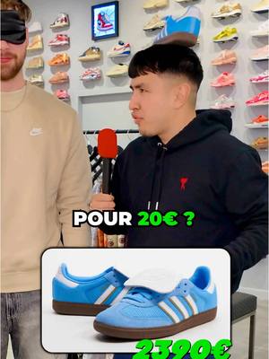 A post by @dwaza on TikTok caption: T’aurais gagné combien d’€ toi ? 💸 @Alexis_Snkrs @Global Sneakers  #samba #sneakers #adidas #nike #outfit #mode #chaussures #offwhite #quizz #microtrottoir #inoxtag 