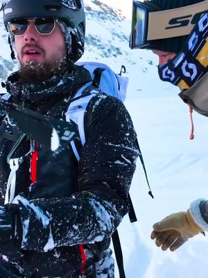 A post by @mathis_dumas on TikTok caption: @Piwerre et ses lunettes de Paris 🤣 #chamonix #freeride #poudreuse #michou #ski 