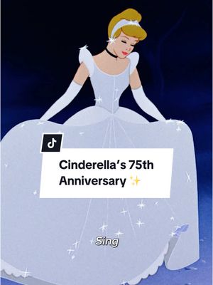 A post by @disneyanimation on TikTok caption: 75 years of believing that dreams really do come true ✨ Stream #Cinderella on @Disney+ 