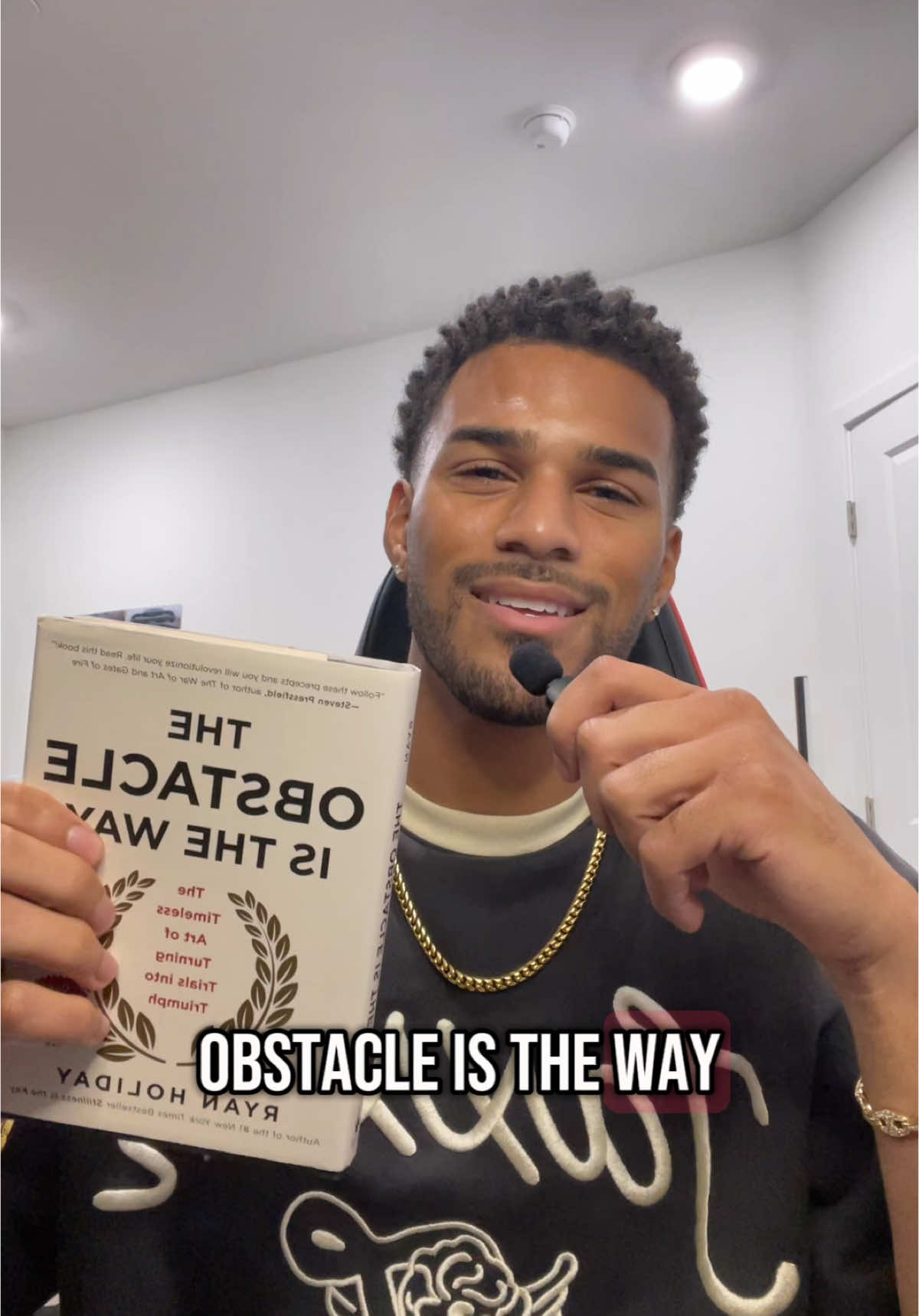 A post by @findjeremiah on TikTok caption: Turning Trials into Triumph!! “The Obstacle is the Way” by Ryan Holiday #reading #education #books #selfhelp #learning #read #book #stoic #stoicism #ryanholiday 