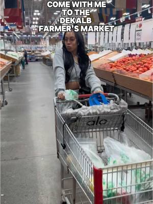 A post by @morgansandiego on TikTok caption: Dekalb County Farmers Market in ATL is my favoriteeeeee market. They a lil rude and the customer service is lacking butttt those veggies, fruits, and whole fish are FRESH and will last you weeks!! #farmersmarket #atlanta 