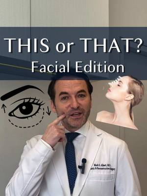 A post by @albertplasticsurgery on TikTok caption: What’s the BEST type of rhinoplasty? Or the best choice between brow lift or upper eyelid lift? 💭 While there’s a time and a place for either, here are some crucial considerations and valuable suggestions! ▶ Surgical > Non-Surgical Rhinoplasty: Surgery will provide a long-term, carefully crafted result, while fillers dissolve after a year! 😳 ▶ Upper Bleph or Brow Lift: This depends! If you ONLY want to address your upper eyelids, go for a blepharoplasty. A brow lift can be a 2-in-1, clearing up loose redundant skin in the upper eyelids while lifting the brow! ▶ Buccal Fat Pad or Facial Liposuction: Also depends, buccal fat pad removal addresses the cheek area, liposuction typically addresses the jowl area. Curious about which procedure is the best option for you?  📞 (212)-203-8623 💻 www.albertplasticsurgery.com 📍 950 Park Avenue, New York, NY  #rhinoplasty #nonsurgical #surgical #filler #liposuction #buccalfatpad #facialfattransfer #fattransfer #upperepharoplasty #blepharoplasty #browlift #eyelids #eyelidsurgery #PlasticSurgery #plasticsurgeon #NYC #nycplasticsurgery #nycplasticsurgeon #fyp 