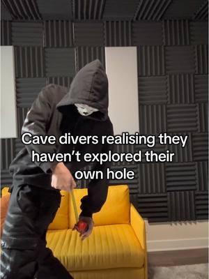 A post by @aushendrivessafe on TikTok caption: Favorite hole to explore! #cave #cavediver #BookTok 