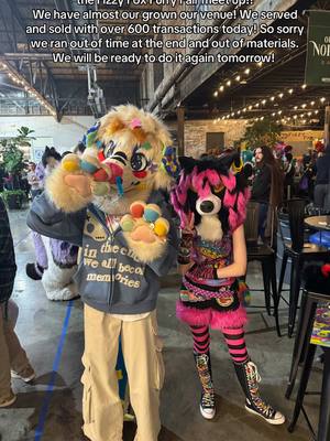 A post by @khajiitkat on TikTok caption: Fizzy Fox Furry Fair meet up clips for today! 