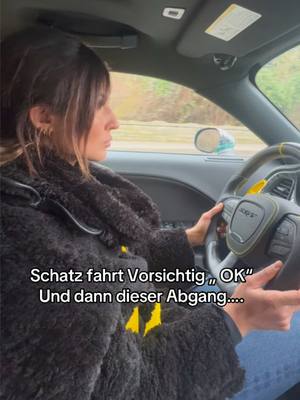 A post by @ayki_23 on TikTok caption: Schatz fahrt vorsichtig ok ? Ja klar kein Problem … und dann dieser Abgang 😂😂😂😂ehhhmmm oookay… #fyp #fypviralシ #cargirl #v8 #marriedlife #funnyvideos😂 #loveyou 