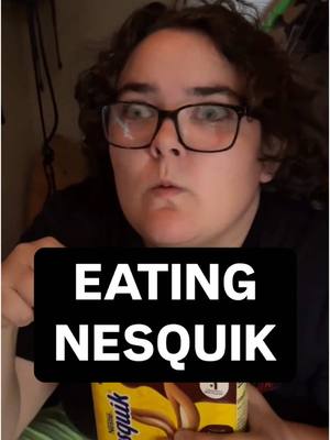 A post by @americanhighshorts on TikTok caption: who else ate nesquik straight out of the tub? #americanhighshorts #chocolate #nesquik 