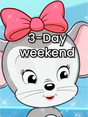 A post by @abcmouse on TikTok caption: Phew! Keep the weekend vibes going. #ABCmouse #parentsoftiktok 