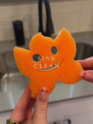 A post by @brooklynrreidhead on TikTok caption: HAPPY SUNDAY🎀💫 a little sunday sink reset for today!! #asmrsounds #asmr #sinkclean #clean #cleaning #sundayreset #kitchen #Home #CleanTok #cleanhome #asmrsound #satisfying #trending 