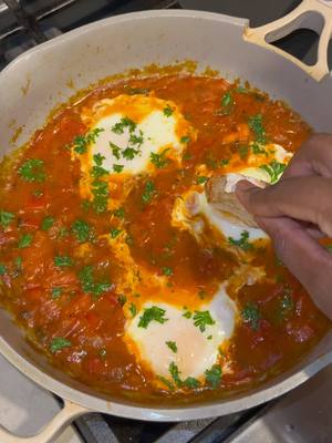 A post by @zaeskitchen on TikTok caption: Egg prices are actually not a joke right now! Maybe we can save this Shakshuka recipe for when the ppl dem gain they marbles back! Because it’s for sure lost!!!! 😂  #shakshuka #ramadanseries #wellness #healthyrecipes #easydinner #easybreakfast #EasyRecipe #EasyRecipes 