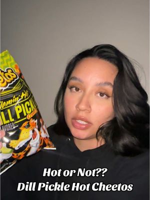 A post by @jachelle25 on TikTok caption: As a certified pickle/hot Cheeto lover… these were disappointing. What did y’all think?? #dillpicklehotcheetos #review 