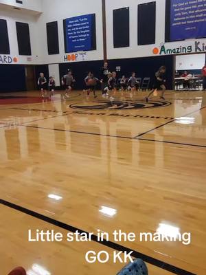 A post by @vibin.with.kk on TikTok caption: Kasmyne first time playing on a basketball team this season and she did great!!! #myminime #likemotherlikedaughter #xzybca #fyp 