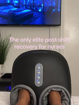 A post by @itshermosabelle on TikTok caption: I never really make videos like these but I have to put ya’ll on, my feet be so tore up after work 😭, but this massager has been a game changer 🙌🏾  #nurselife #nurserecoveryday #nurseessentials #footmassager #nursesoftiktok #selfcareroutine #selfcareroutine 