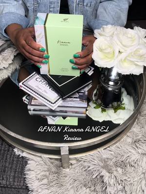 A post by @tiffanysolotraveldiary on TikTok caption: Let’s review Afnan Kianna Angel 200/10 I definitely recommend #fragrance #fragrancetiktok #perfumetiktok #perfumereview #kiaanaangel #trending #TikTokShop #fyp #fragrantvilla 