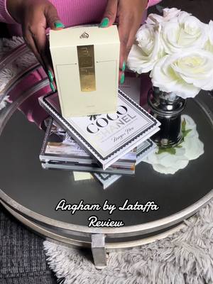 A post by @tiffanysolotraveldiary on TikTok caption: If you are a vanilla lover you need Angham #fragrance #fragrancetiktok #perfumetiktok #perfumereview #angham #TikTokShop #trending #vanillaperfume #oudware @Oudware 